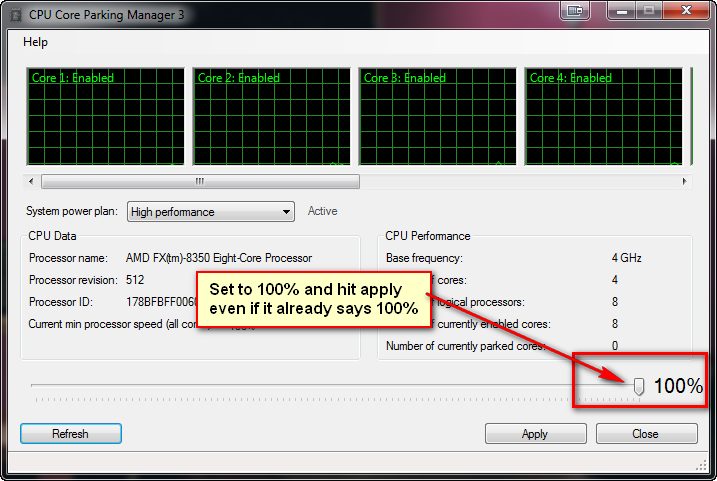 CPU Parking Utility