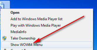 WOW64 Menu