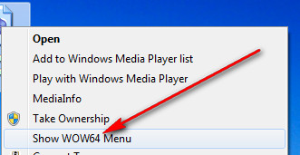 WOW64 Menu